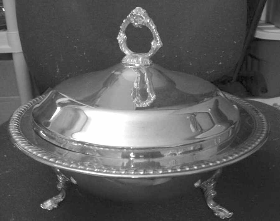 FBR21 (Silverplate, Hollowware) Silverplate Round Covered Casserole by F B Rogers-1