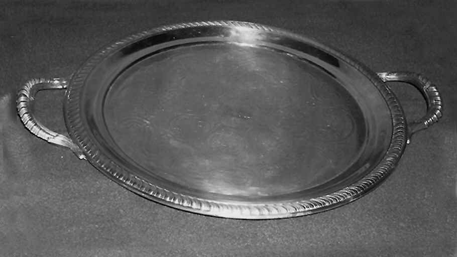 2361 (Silverplate, Hollowware) Medium Silverplate Waiter Tray by F B Rogers-1