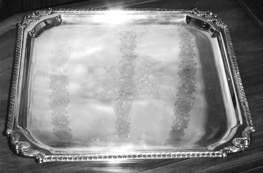 6707 (Silverplate, Hollowware) Square Silverplate Tray by F B Rogers-1