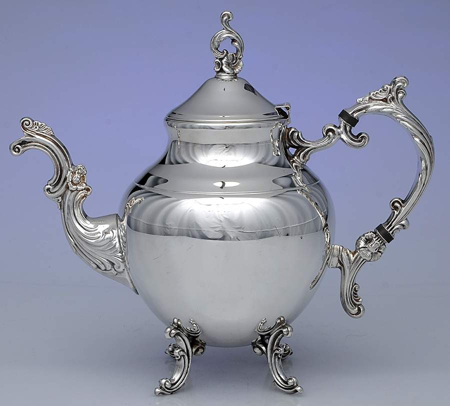 1960 (Silverplate, Hollowware) Teapot by F B Rogers-1