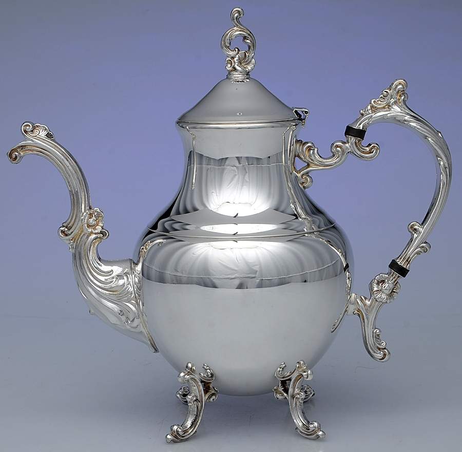 1960 (Silverplate, Hollowware) Silverplate Coffee Pot by F B Rogers-1