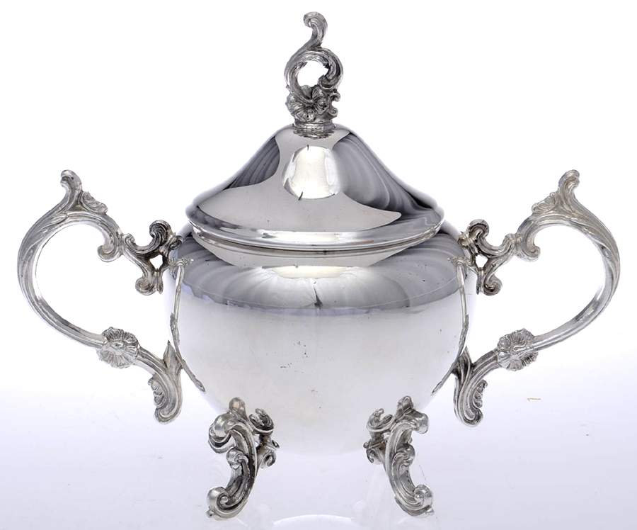 1960 (Silverplate, Hollowware) Sugar Bowl & Lid by F B Rogers-1