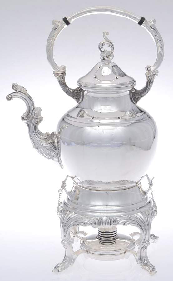 1960 (Silverplate, Hollowware) Kettle, Stand & Burner by F B Rogers-1