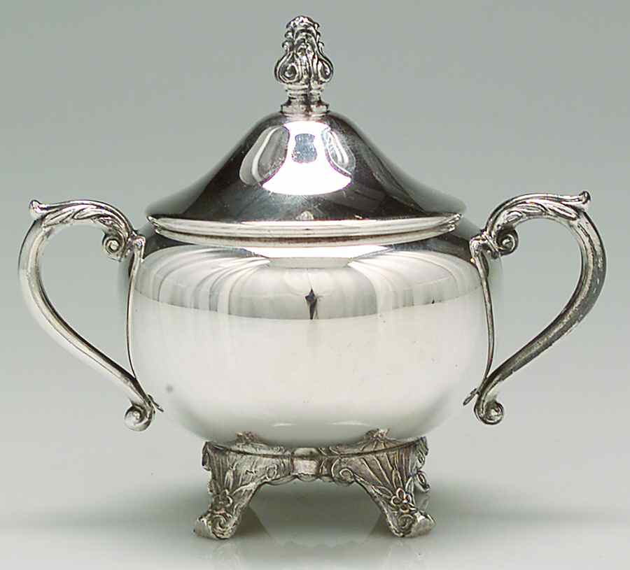 2391 (Silverplate, Hollowware) Sugar Bowl & Lid by F B Rogers-1