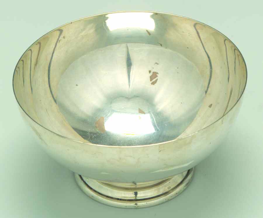 750 (Sterling, Hollowware) Medium Sterling Footed Bowl by Frank Smith-1