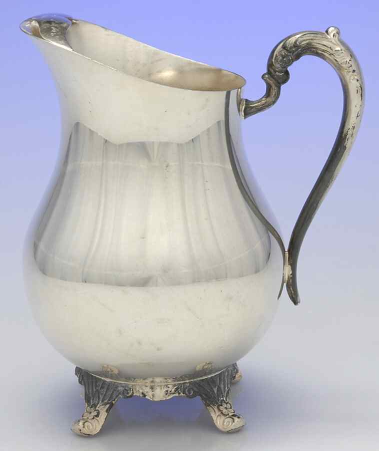 3707 (Silverplate, Hollowware) 64 Oz Ice Lip Water Pitcher by F B Rogers-1