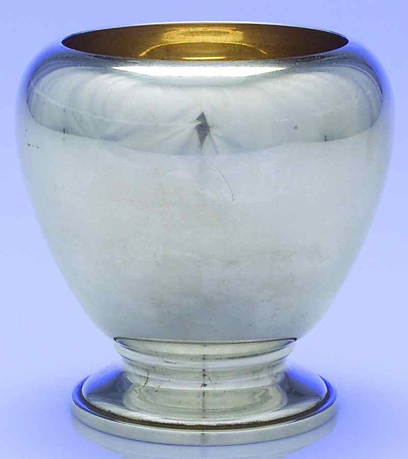400-Plain (Sterling, Hollowware) Waste Bowl by F B Rogers-1
