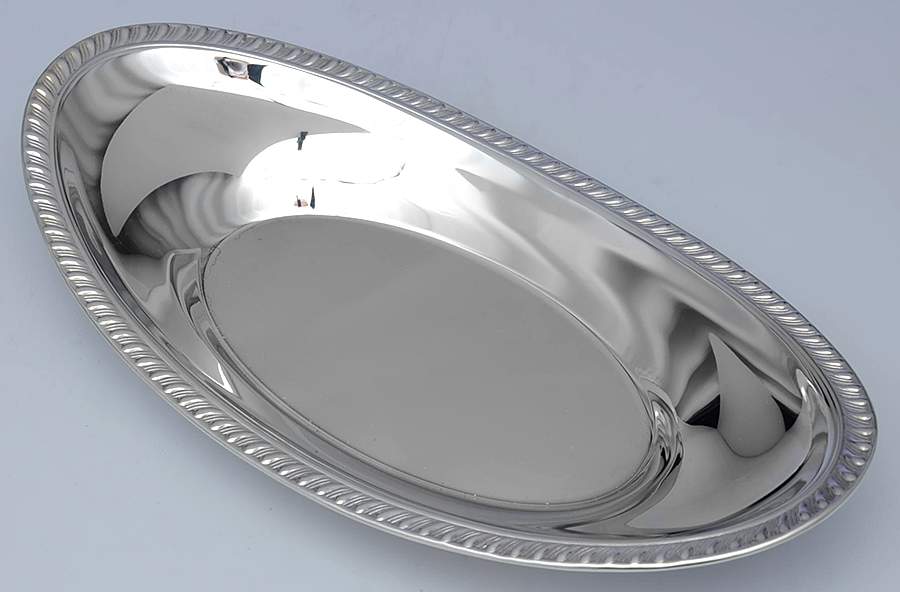 1200 (Silverplate, Hollowware) 12" Bread Tray by F B Rogers-1