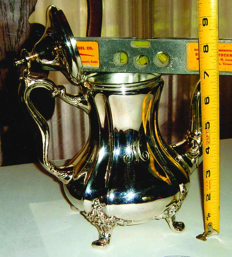 1206 (Silverplate, Hollowware) Silverplate Coffee Pot by F B Rogers-1