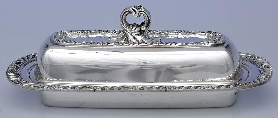 1503 (Silverplate, Hollowware) 1/4 Pound Covered Butter Dish by F B Rogers-1