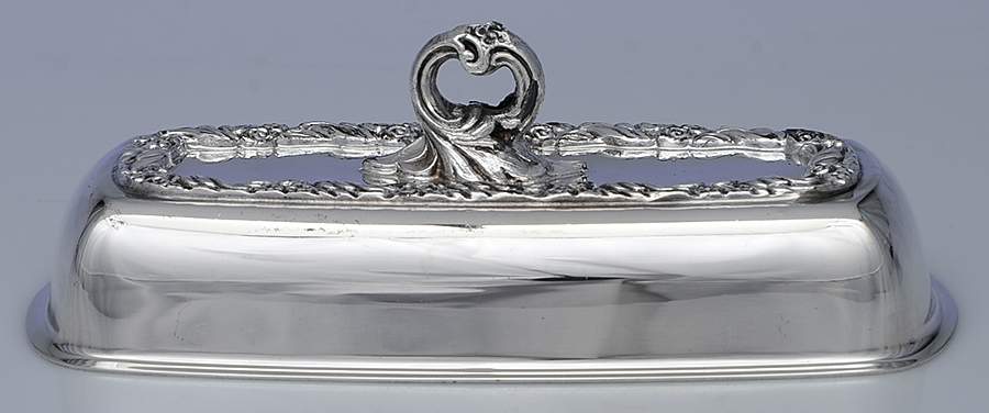 1503 (Silverplate, Hollowware) 1/4 Lb Butter Lid by F B Rogers-1