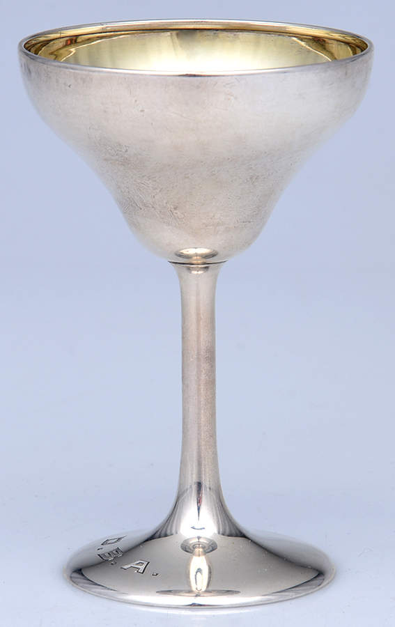 3706 (Sterling, Hollowware) Sterling Wine Goblet by Frank Smith-1