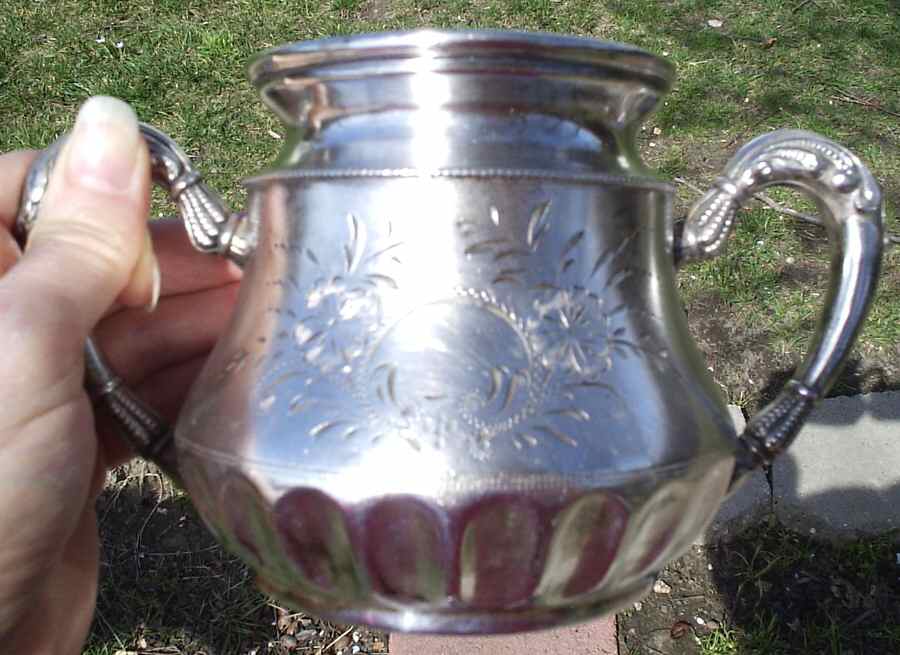 169 (Silverplate, Hollowware Waste Bowl by F B Rogers-1