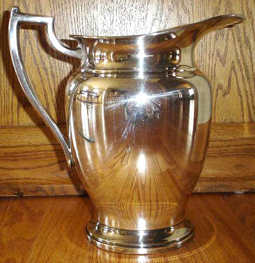 7502 (Silverplate, Hollowware) Silverplate Water Pitcher by F B Rogers-1