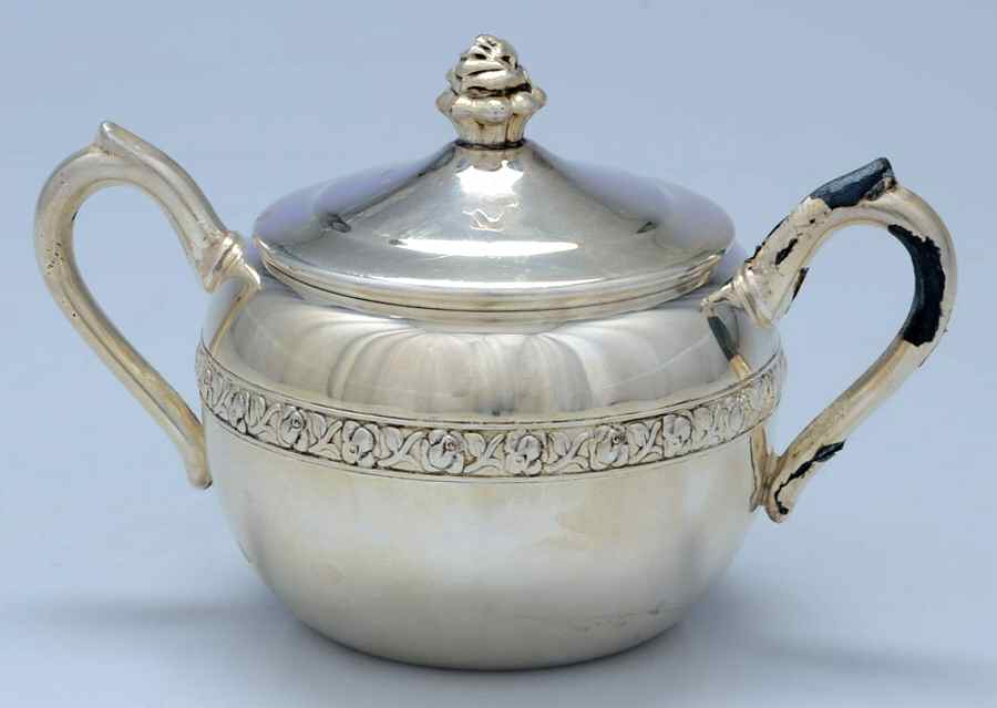 2307 (Silverplate, Hollowware) Sugar Bowl & Lid by F B Rogers-1