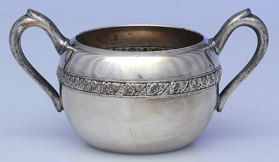 2307 (Silverplate, Hollowware) Sugar Bowl No Lid by F B Rogers-1