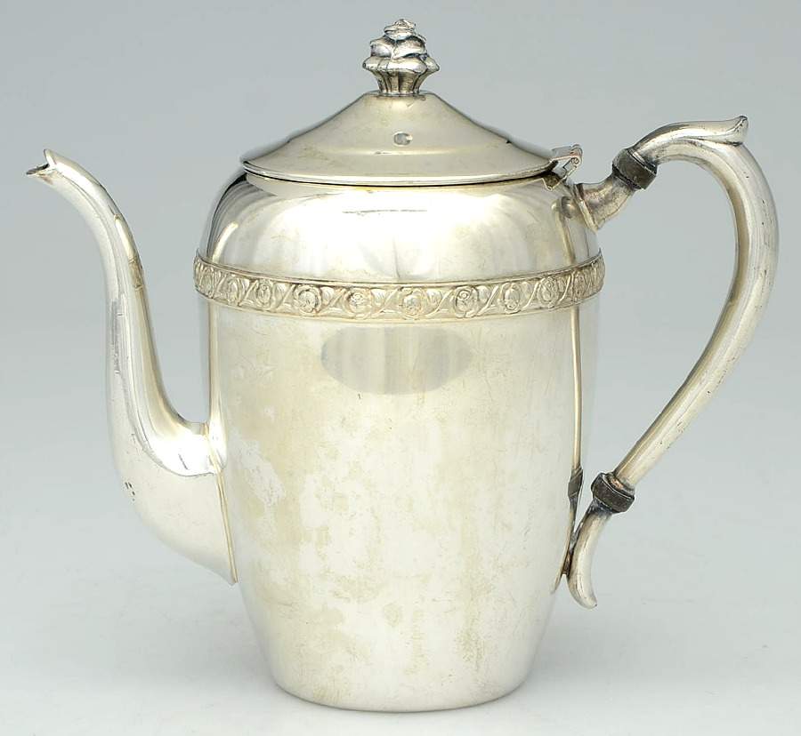 2307 (Silverplate, Hollowware) Silverplate Coffee Pot by F B Rogers-1