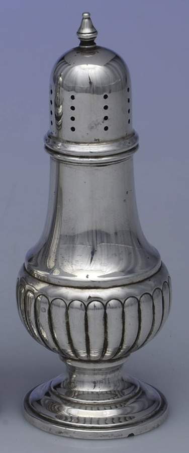 118 (Sterling, Hollowware) Pepper Shaker by F B Rogers-1