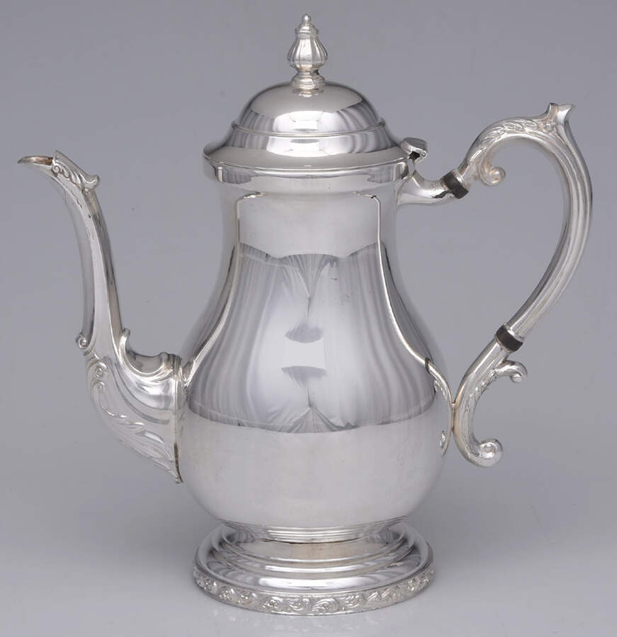 Dynasty (Silverplate, Hollowware) Silverplate Coffee Pot by F B Rogers-1