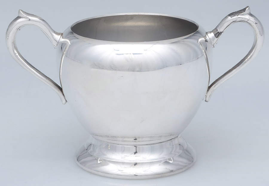 1087 (Silverplate, Hollowware) Sugar Bowl No Lid by F B Rogers-1