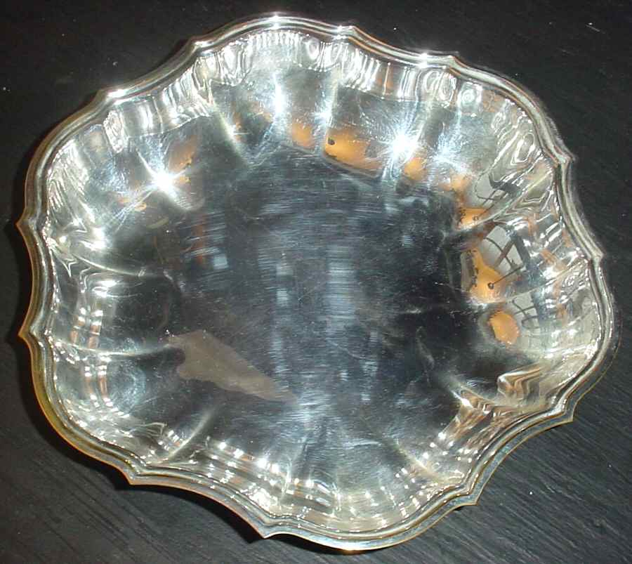 670 (Silverplate, Hollowware) Silverplate Bon Bon Bowl by F B Rogers-1
