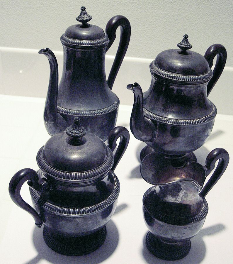 Sterling Hollowware 4 Piece Tea Set (SCP, STP, SCR, SSU) by Friedlanders-1