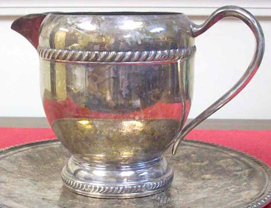 1200 (Silverplate, Hollowware) Silverplate Water Pitcher by F B Rogers-1