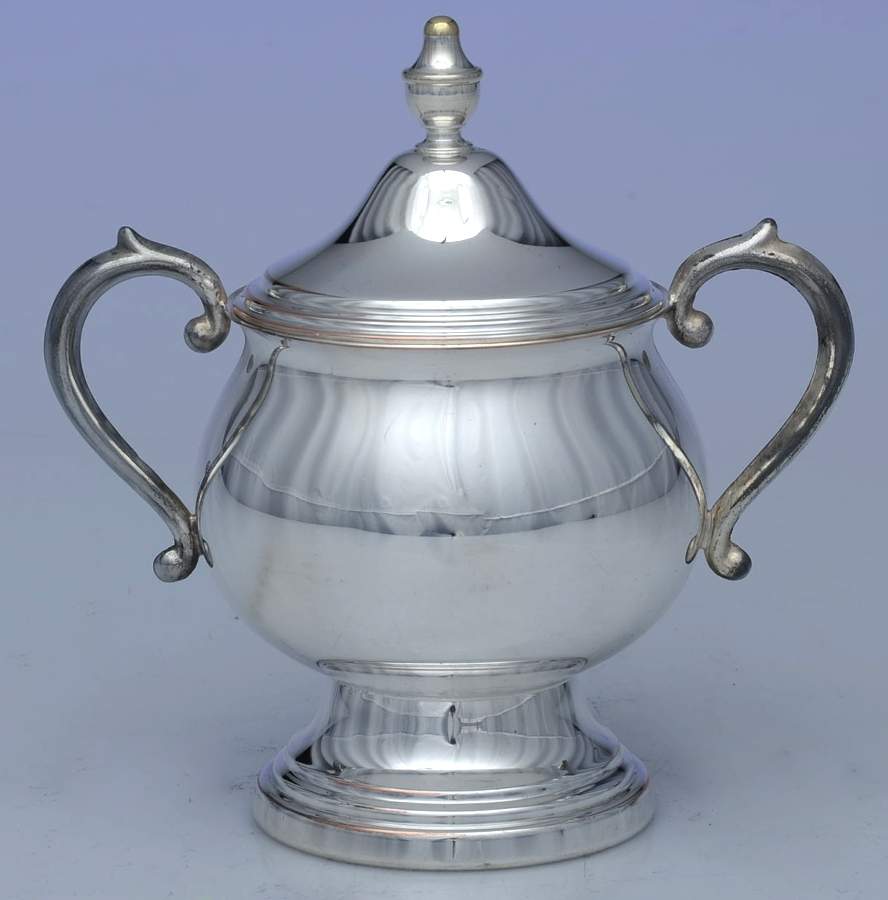 2305A (Silverplate, Hollowware) Sugar Bowl & Lid by F B Rogers-1