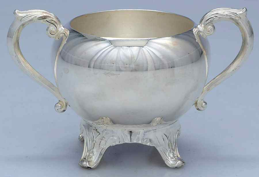 1224 (Silverplate, Hollowware) Sugar Bowl No Lid by F B Rogers-1