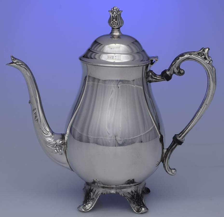 1224 (Silverplate, Hollowware) Silverplate Coffee Pot by F B Rogers-1