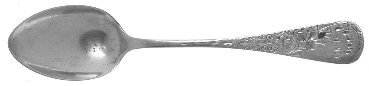 Lily (Sterling) Monogram Teaspoon by Frank Smith-1