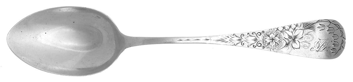 Lily (Sterling) Monogram Teaspoon by Frank Smith-1