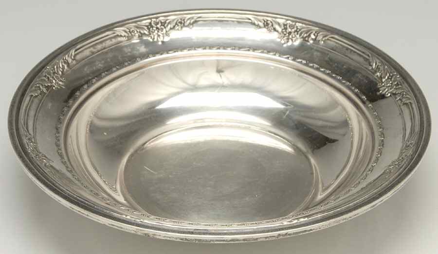 2-16 (Sterling, Hollowware) 8" Round Vegetable by Frank Smith-1