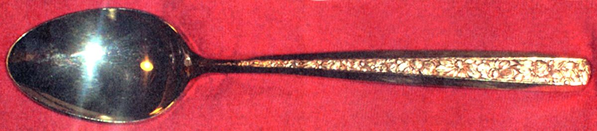 Golden Jardine (Gold Electroplate) Place/Oval Soup Spoon by F B Rogers-1