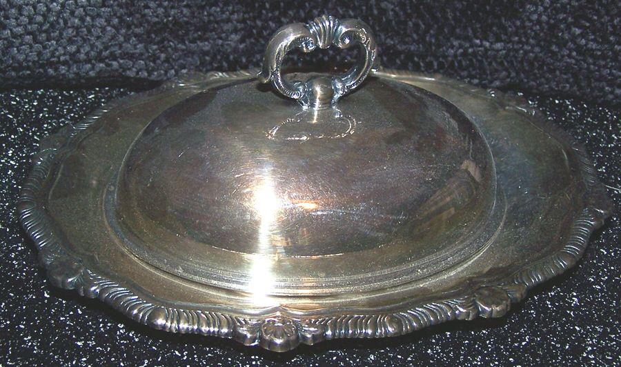 1094 (Silverplate, Hollowware) Double Vegetable Bowl by F B Rogers-1