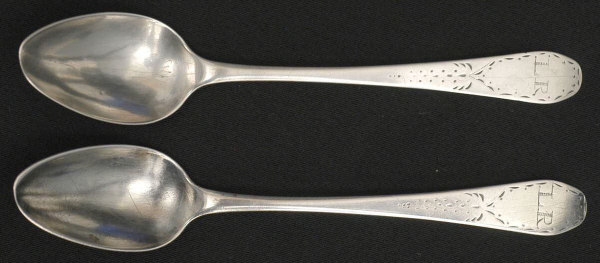 FMD1 (Coin) (Set of 2) Tea/Five O'Clock Spoons by Freeman Woods-1