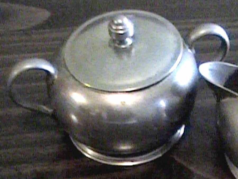 Silverplate Hollowware Sugar Bowl & Lid by Forbes-1