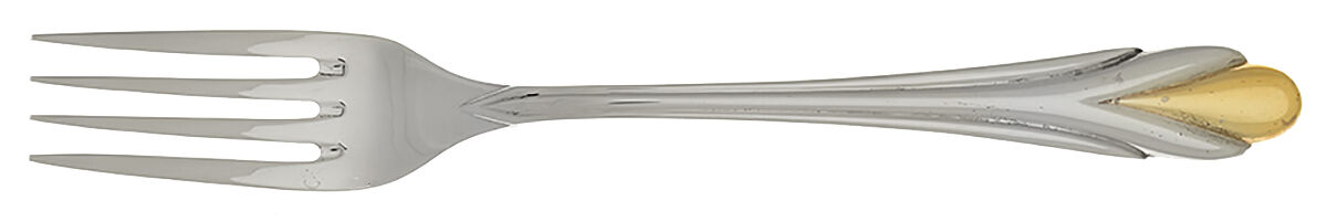 Amore (Stainless, Gold Accent) Individual Salad Fork by Fortunoff-1