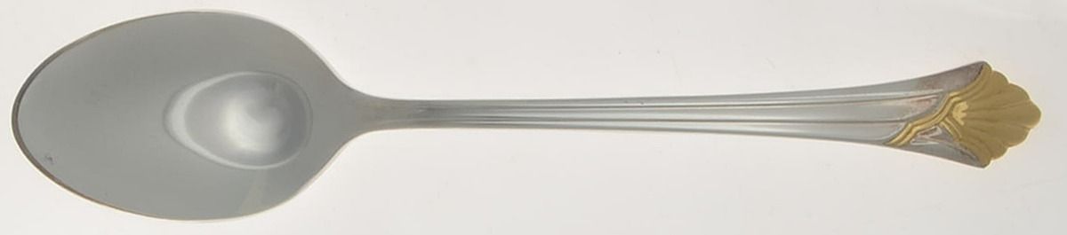FTU16GA (Silverplate, Gold Accent) Place/Oval Soup Spoon by Fortunoff-1