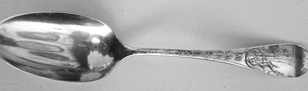 States & Cities Souvenir Spoons(Sterlng) Massachusetts Five O'Clock Spoon by Frank Smith-1