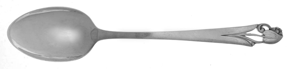 Woodlily (Sterling, 1945, Glossy) Dessert/Oval Soup Spoon by Frank Smith-1
