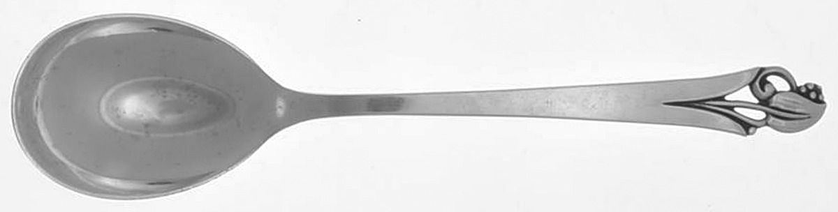 Woodlily (Sterling, 1945, Glossy) Sugar Spoon by Frank Smith-1
