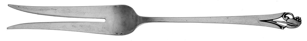 Woodlily (Sterling, 1945, Glossy) Small Chipped Beef Fork by Frank Smith-1