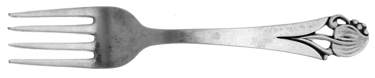 Woodlily (Sterling, 1945, Glossy) Baby Fork by Frank Smith-1