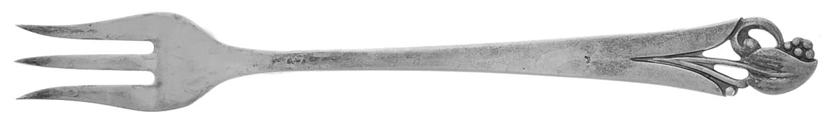 Woodlily (Sterling, 1945, Glossy) Cocktail/Seafood Fork by Frank Smith-1