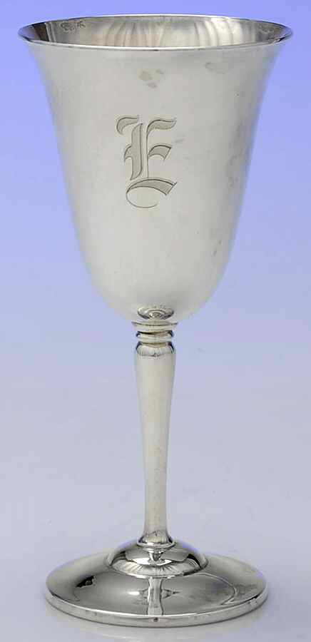 189 (Sterling, Hollowware) Water Goblet by Frank Smith-1