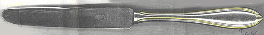 Valencia Gold (Stainless) New French Hollow Knife by Furst Furosil-1