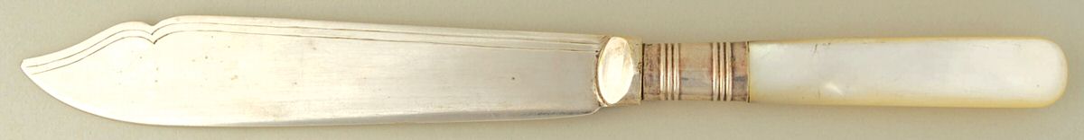 Pearl Handle 1 (Silverplate) Pearl Handle Individual Fish Knife by Francis Howard-Aberdeen Works-1