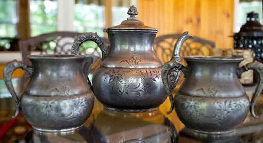 1206 (Silverplate, Hollowware, Floral) Creamer by F B Rogers-1
