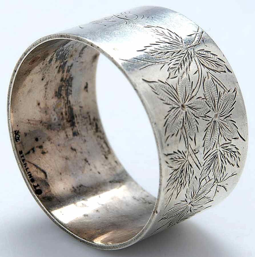10 (Sterling, Hollowware) Napkin Ring by Frank Smith-1